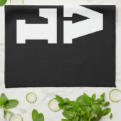 Regenbogenpflaster Handtuch (Gefaltet)