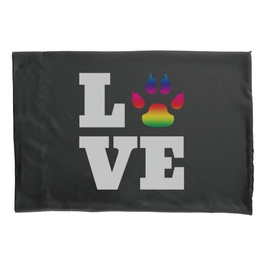 Regenbogenpflaster Kissenbezug (Vorderseite)