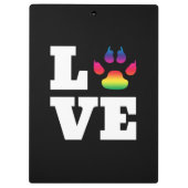 Regenbogenpflaster Klemmbrett (Rückseite)