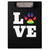 Regenbogenpflaster Klemmbrett (Vorderseite)