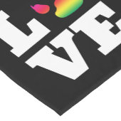 Regenbogenpflaster Kurzer Tischläufer (Ecke)