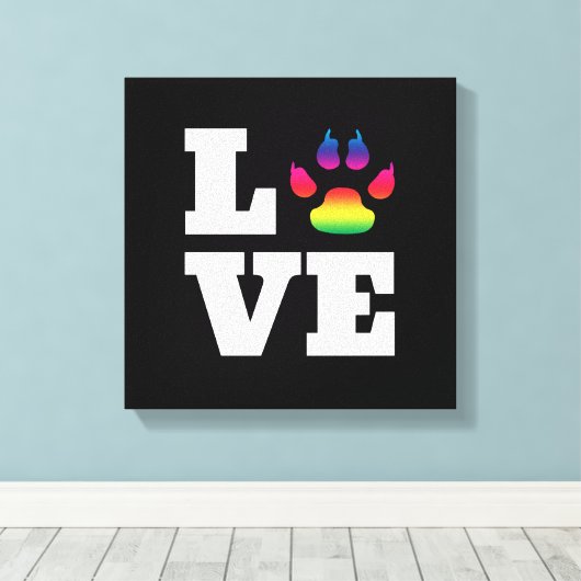 Regenbogenpflaster Leinwanddruck (Insitu (Holzboden))