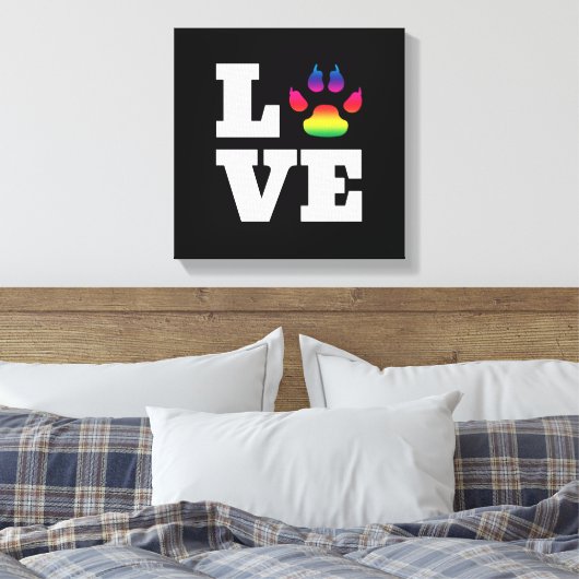 Regenbogenpflaster Leinwanddruck (Insitu (Schlafzimmer))