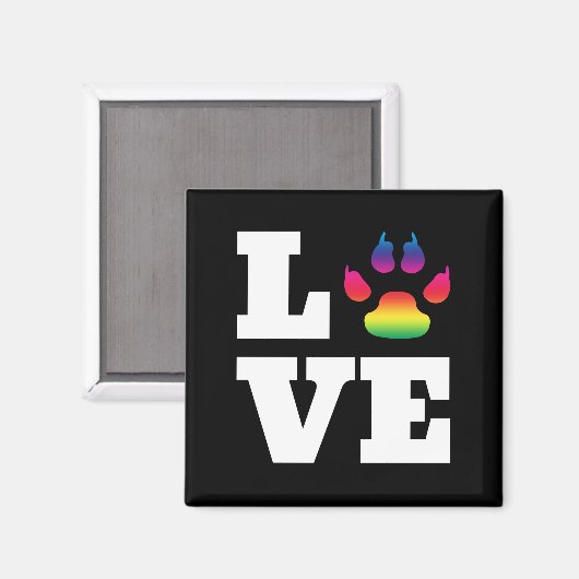 Regenbogenpflaster Magnet (Vorderseite/Rückseite)