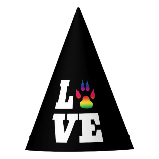 Regenbogenpflaster Partyhütchen (Vorderseite)