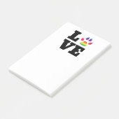 Regenbogenpflaster Post-it Klebezettel (angewinkelt)
