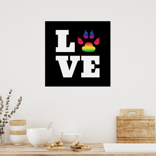 Regenbogenpflaster Poster (Küche)