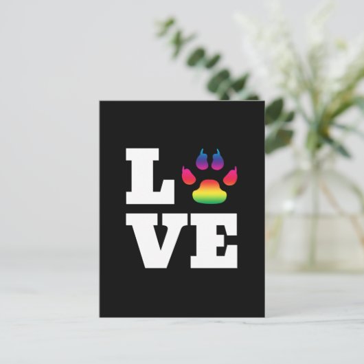 Regenbogenpflaster Postkarte (Stehend Vorderseite)