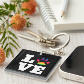 Regenbogenpflaster Schlüsselanhänger (Vorderseite rechts)