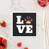 Regenbogenpflaster Serviette (Beispiel)
