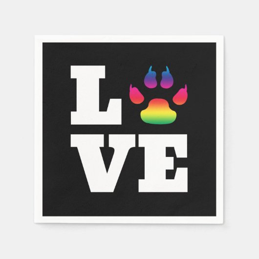 Regenbogenpflaster Serviette (Vorderseite)