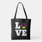 Regenbogenpflaster Tasche (Rückseite)