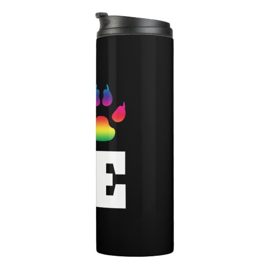 Regenbogenpflaster Thermosbecher (Nach rechts gedreht)