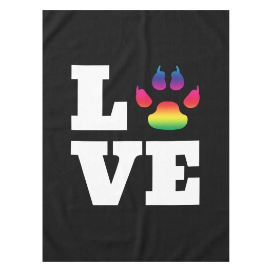 Regenbogenpflaster Tischdecke (Vorderseite)