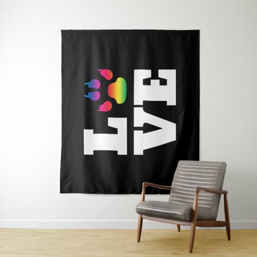 Regenbogenpflaster Wandteppich (Beispiel)