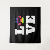 Regenbogenpflaster Wandteppich (Vorderseite)