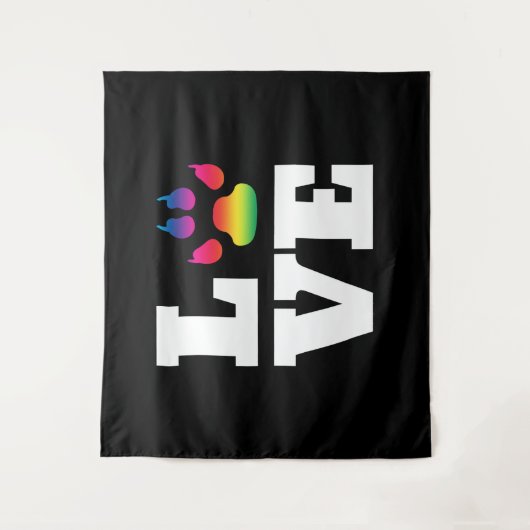 Regenbogenpflaster Wandteppich (Vorderseite)