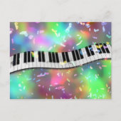 Regenbogenpiano Postkarte (Vorderseite)