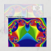 Regenbogenpilz Postkarte (Vorne/Hinten)