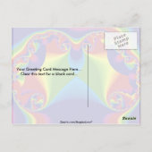 Regenbogenpilz Postkarte (Rückseite)