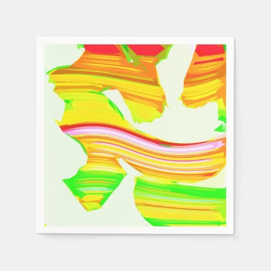 Regenbogenpinsel Serviette (Vorderseite)