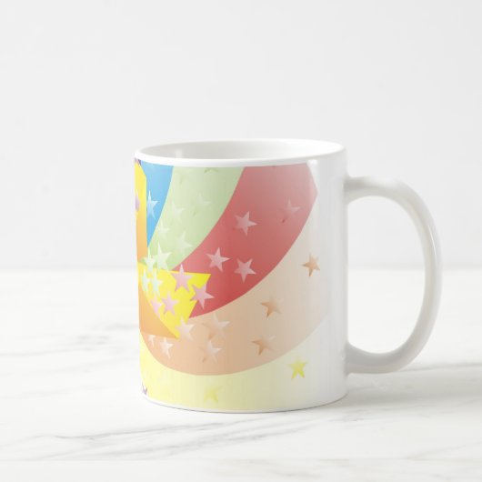 Regenbogenpinwheel-Tasse Kaffeetasse (Rechts)