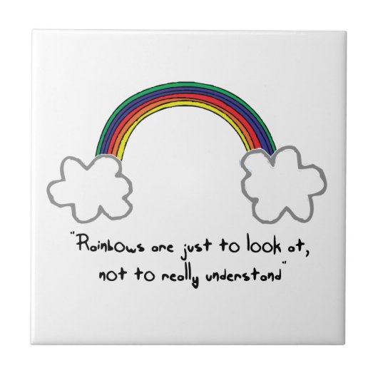 Regenbogenplatte Fliese (Vorderseite)
