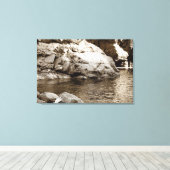 RegenbogenPool Leinwanddruck (Insitu (Holzboden))