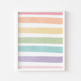 Regenbogenposter der Pastelline Poster