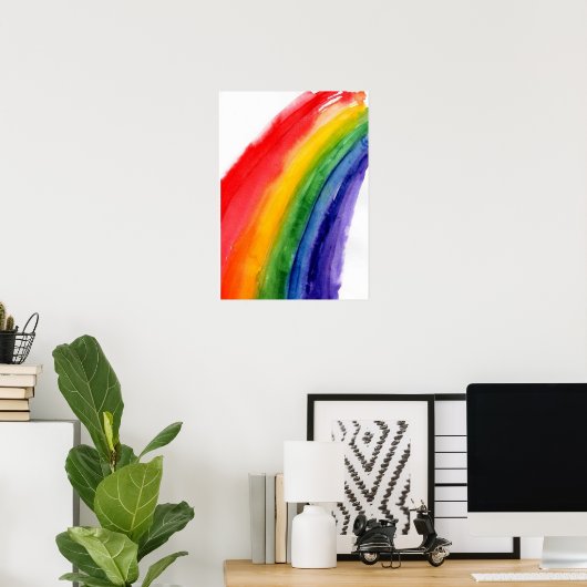 Regenbogenposter Poster (Heimbüro)