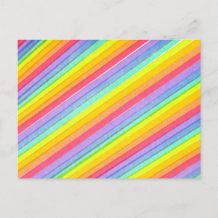 Regenbogenpostkarte Postkarte