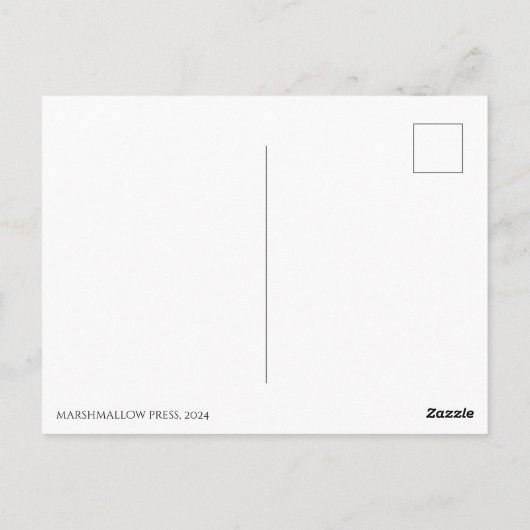 Regenbogenpostkarte Postkarte (Rückseite)