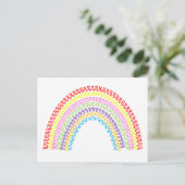 Regenbogenpostkarte Postkarte (Stehend Vorderseite)