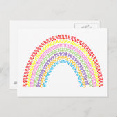 Regenbogenpostkarte Postkarte (Vorne/Hinten)