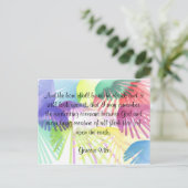 Regenbogenpostkarte Postkarte (Stehend Vorderseite)