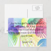 Regenbogenpostkarte Postkarte (Vorne/Hinten)