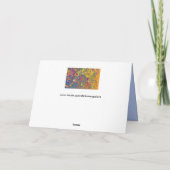 Regenbogenprismawasser lässt Grußkarte fallen Karte (Rückseite)