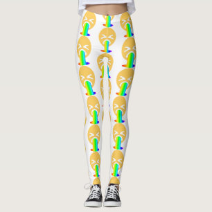 Regenbogenpuffer Emoji-Leggings Leggings