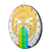Regenbogenpuppe Emoji Dartscheibe (Vorderseite rechts)