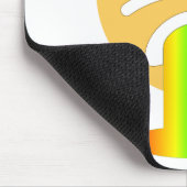 Regenbogenpuppe Emoji Mousepad (Ecke)