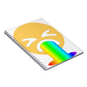 Regenbogenpuppe Emoji Notizblock (Rechte Seite)