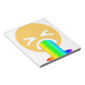 Regenbogenpuppe Emoji Notizblock (angewinkelt)