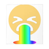 Regenbogenpuppe Emoji Notizblock (Vorderseite)