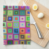 Regenbogenquadrate Küchentuch (Viertel Falte)