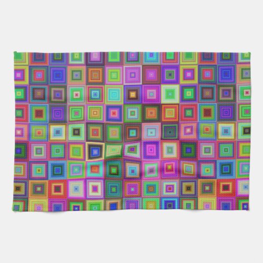 Regenbogenquadrate Küchentuch (Horizontal)