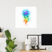 Regenbogenqualle Poster (Heimbüro)