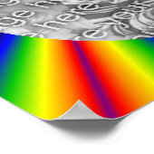 Regenbogenrahmen erstellen Ihr eigenes Foto Poster (Ecke)