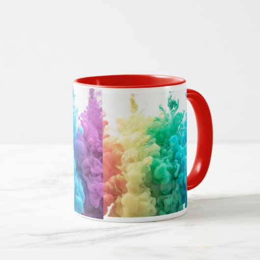 Regenbogenrauche Tasse (VorderseiteRechts)