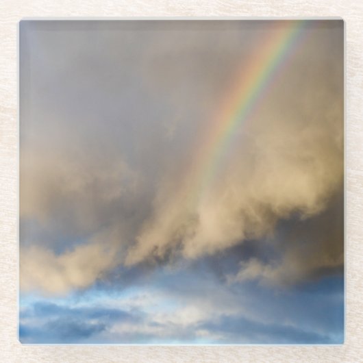 Regenbogenrebellion Glasuntersetzer (Vorderseite)