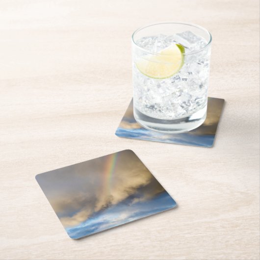 Regenbogenrebellion Rechteckiger Pappuntersetzer (Vor Ort)